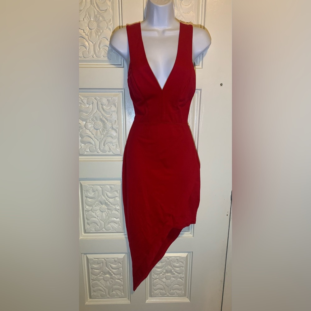 Women’s red gLARE A line dress size M